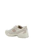 New Balance White Fabric Athletic Sneakers