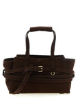 Moschino Brown Calfskin Handbag