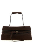 Moschino Brown Calfskin Shoulder Bag