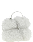 Moschino White Leather Handbag