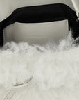 Moschino White Leather Handbag