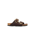 Birkenstock Brown Leather Flat Sandals