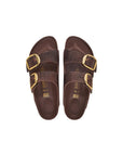 Birkenstock Brown Leather Flat Sandals