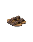 Birkenstock Brown Synthetic Flat Sandals