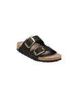 Birkenstock Black Synthetic Flat Sandals