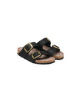 Birkenstock Black Synthetic Flat Sandals