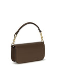 Valentino Garavani Brown Calf Leather Bos Taurus Shoulder Bag