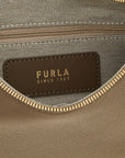 Furla Beige Calfskin Shoulder Bag