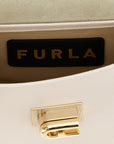 Furla White Calfskin Crossbody Bag