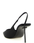 LE SILLA Black Viscose High Heel Pumps