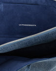 The Attico Blue Cotton Shoulder Bag