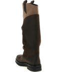 The Attico Brown Calf Leather Bos Taurus Over The Knee