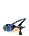 Jimmy Choo Multicolor Tencel Mid Heel Pumps