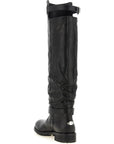 Jimmy Choo Black Leather Over The Knee