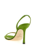Jimmy Choo Bicolor Leather Stiletto Heel Sandals