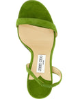 Jimmy Choo Bicolor Leather Stiletto Heel Sandals