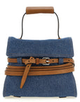 Moschino Blue Cotton Handbag