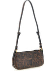 PINKO Brown Calfskin Crossbody Bag