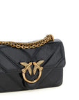 PINKO Black Calfskin Crossbody Bag