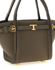 Tod's Gray Calfskin Tote Bag
