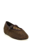 LE SILLA Brown Polyamide Ballet Flats