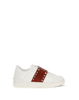 Valentino Garavani White Calf Leather Bos Taurus Low Top Sneakers