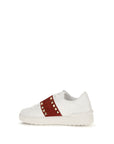 Valentino Garavani White Calf Leather Bos Taurus Low Top Sneakers