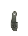 Valentino Garavani Bicolor Calf Leather Bos Taurus Flat Sandals