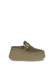 Chloé Bicolor Calf Leather Bos Taurus Mules