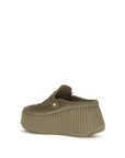 Chloé Bicolor Calf Leather Bos Taurus Mules