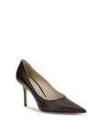 Jimmy Choo Brown Calf Leather Bos Taurus High Heel Pumps