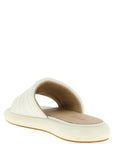 PINKO White Lambskin Slides