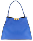 Fendi Blue Calfskin Handbag