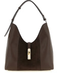Furla Brown Calfskin Shoulder Bag