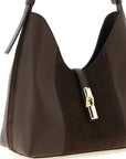 Furla Brown Calfskin Shoulder Bag