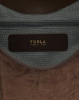 Furla Brown Calfskin Shoulder Bag