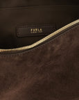 Furla Brown Calfskin Shoulder Bag