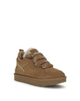 UGG Brown Leather Platform Sneakers