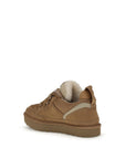 UGG Brown Leather Platform Sneakers