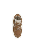UGG Brown Leather Platform Sneakers