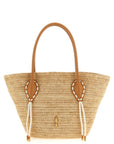 Christian Louboutin Beige Raffia Tote Bag