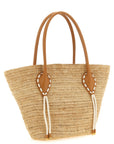 Christian Louboutin Beige Raffia Tote Bag
