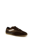 Alexander McQueen Brown Suede Leather Athletic Sneakers