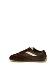 Alexander McQueen Brown Suede Leather Athletic Sneakers