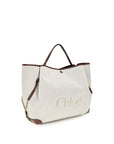 Chloé Beige Cotton Shoulder Bag