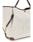 Chloé Beige Cotton Shoulder Bag