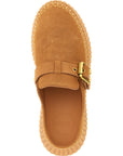 Chloé Beige Calfskin Wedge Sandals