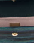 Jimmy Choo Bicolor Polyester Clutch Bag