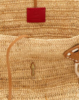 Christian Louboutin Beige Raffia Tote Bag