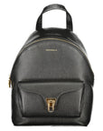 Coccinelle Black Leather Women Backpack